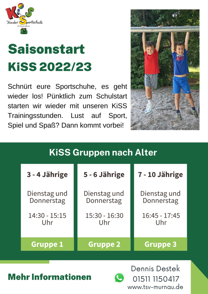 KiSS Trainingszeiten in Murnau