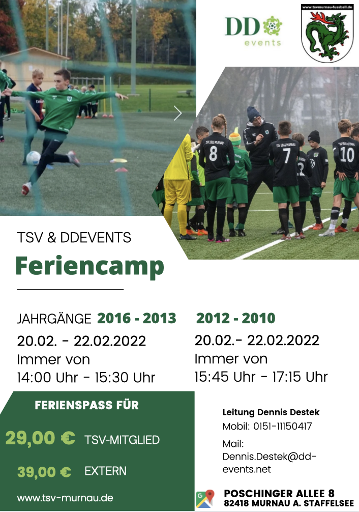Fußballcamp von TSV Murnau und DDevents