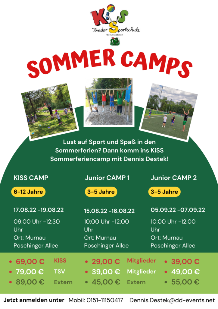 Sommercamps der Kindersportschule des TSV 1865 Murnau