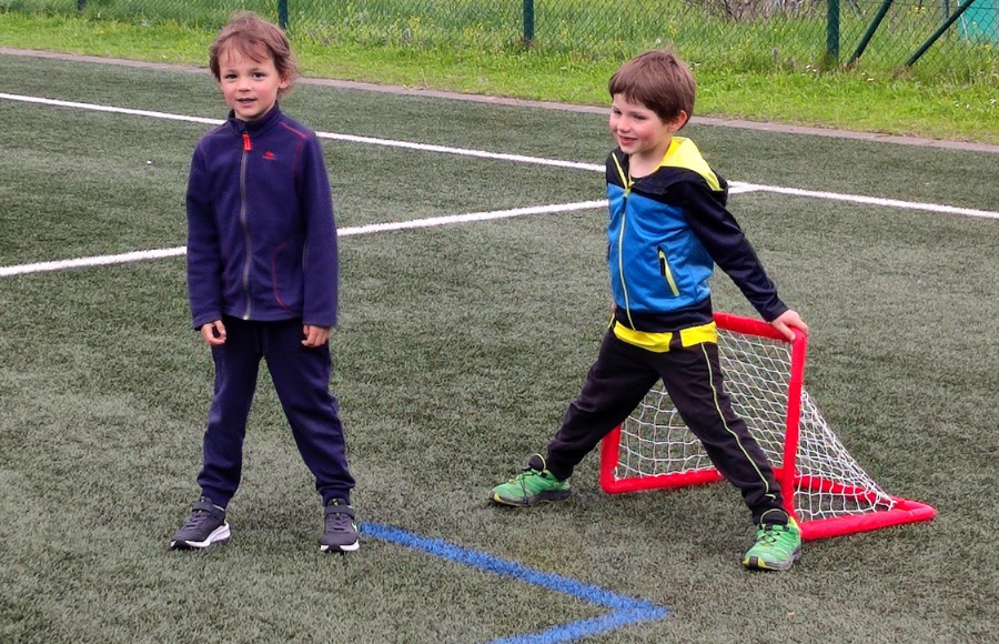 Kinder der Kindersportschule in Murnau bei einem Training